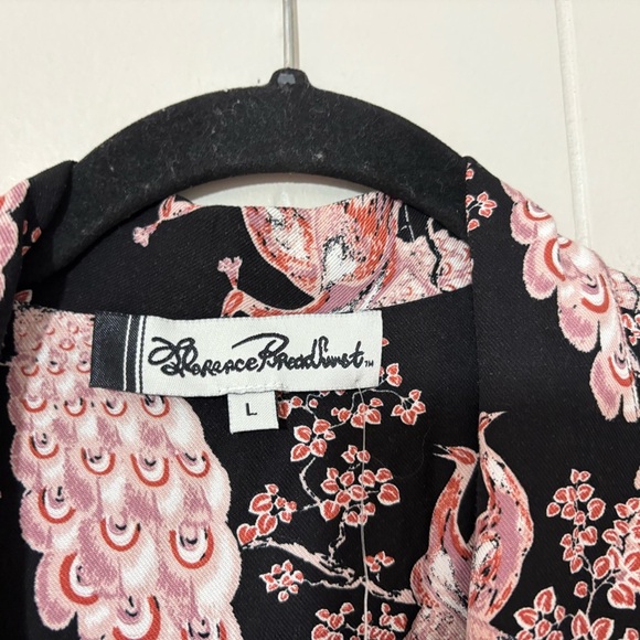 Florence Broadhurst For “GIVONI" Nightdress Japanese Floral Black /Pink Size L - Picture 6 of 14